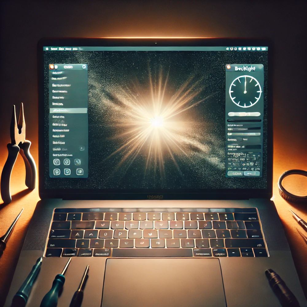 macbook with backlight issue