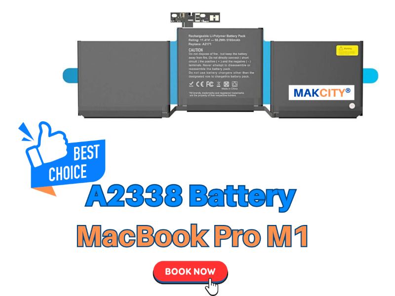Parcel Åben fire gange MacBook Pro M1 2020 A2338 Battery Replacement | Best Price in India
